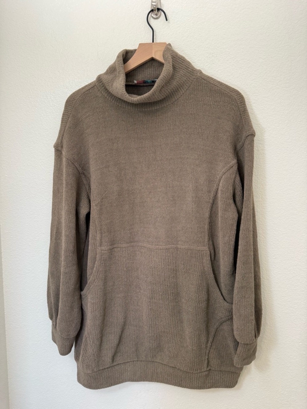 FP Beach Size Small Knit Oversized Cowl Neck Sweater Dress | Size XS